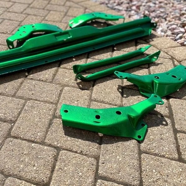 Fluidized Bed TGIC Candy Green Automatic Powder Coating Paint Powder