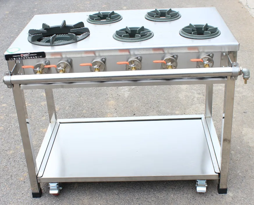 
5 burner gas stove stainless steel of commercial gas cooker burner and gas stove 5 burner 