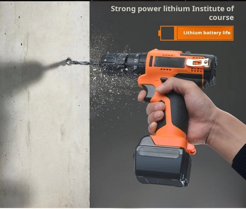 92 Pcs 21V Cordless Screwdriver Lithium Drill Combo Set Toolbox Home Gift Manual Hardware Tools