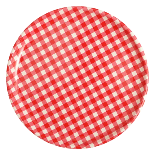 9inch Round Shape Customized Reusable Tableware Hard Plastic Dinner Party plate
