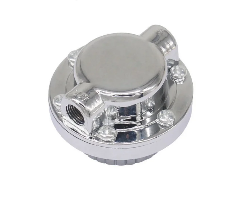 Silver 8mm & 10mm Manual Adjustable Fuel Pressure Regulator Carburettor Carb Aluminum Car Oil Pressure Regulator