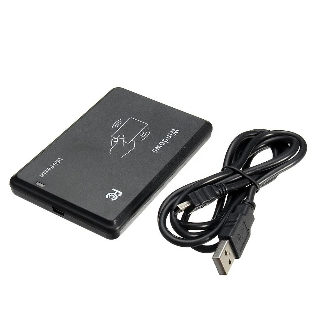 125Khz ID/13.56mhz IC RFID Smart Card Reader Writer Desktop Rfid Reader Writer Usb Tablet Card Writer for Access Control System