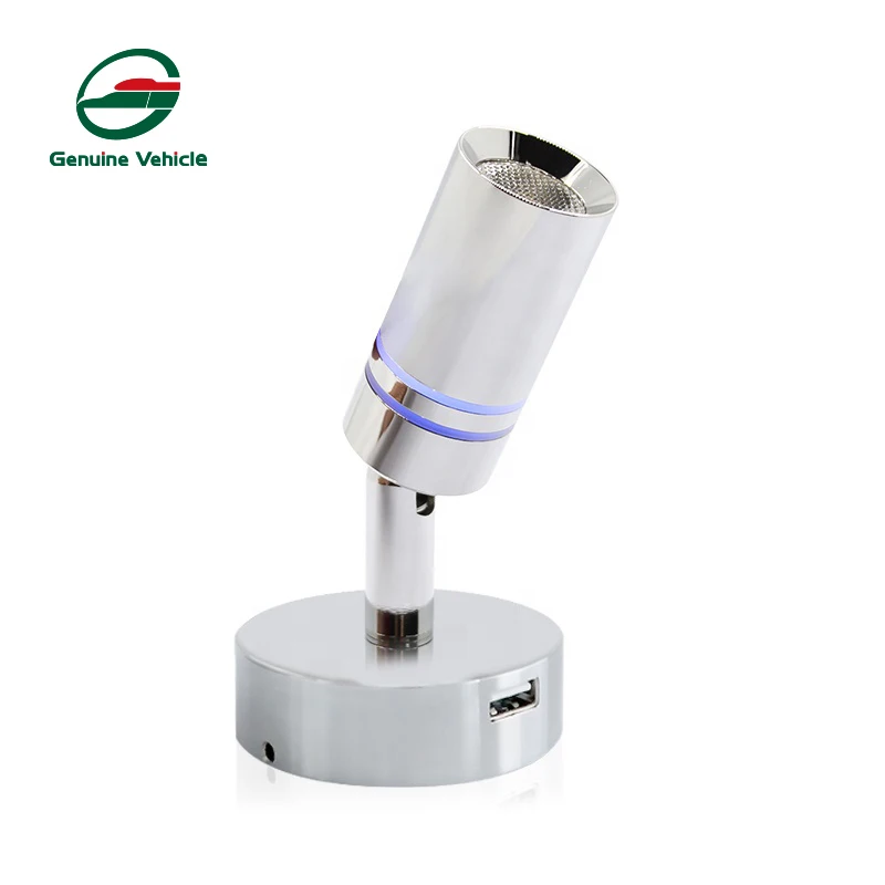RV Car Interior 12v Led Light With Dimmable USB Touch Interior Reading Lights For Motorhomes