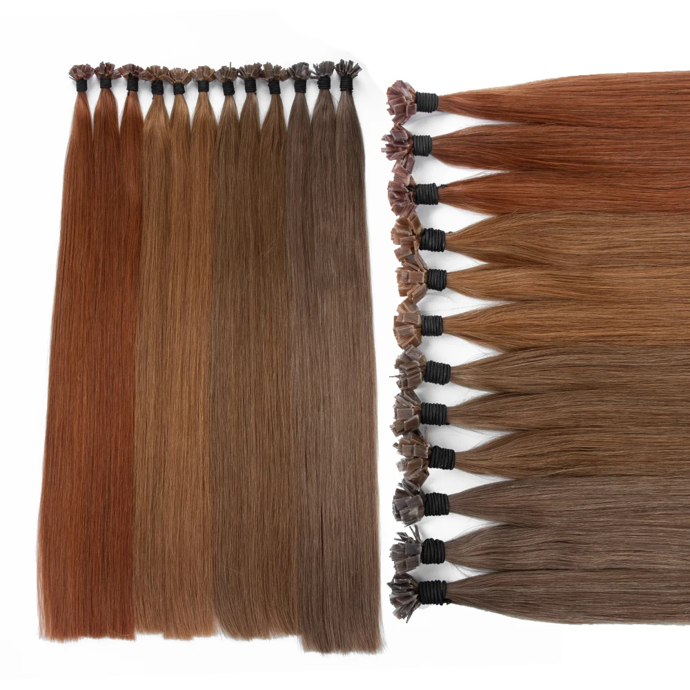 Top Sale Remy Double Drawn Pre Bonded i Tip U Tip K Tip Hair Russian Keratin Hair Extensions Human Hair