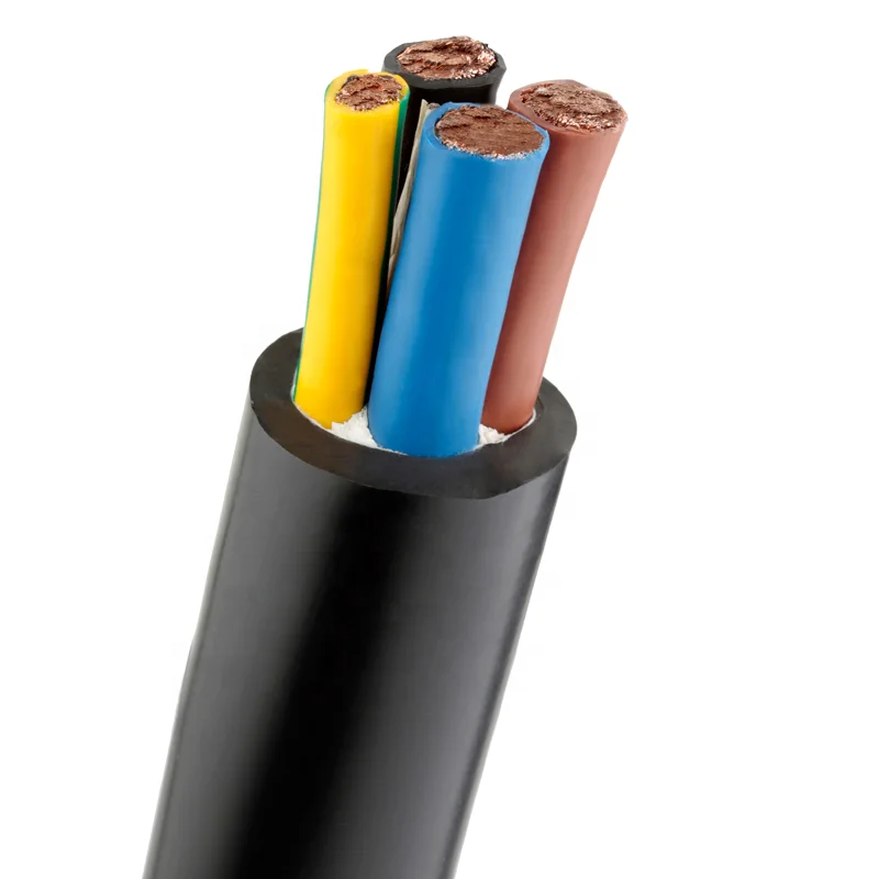 Безгалогенный маслостойкий гибкий резиновый оболочка H07RN8-F 4 ядра 95 мм силовой кабель