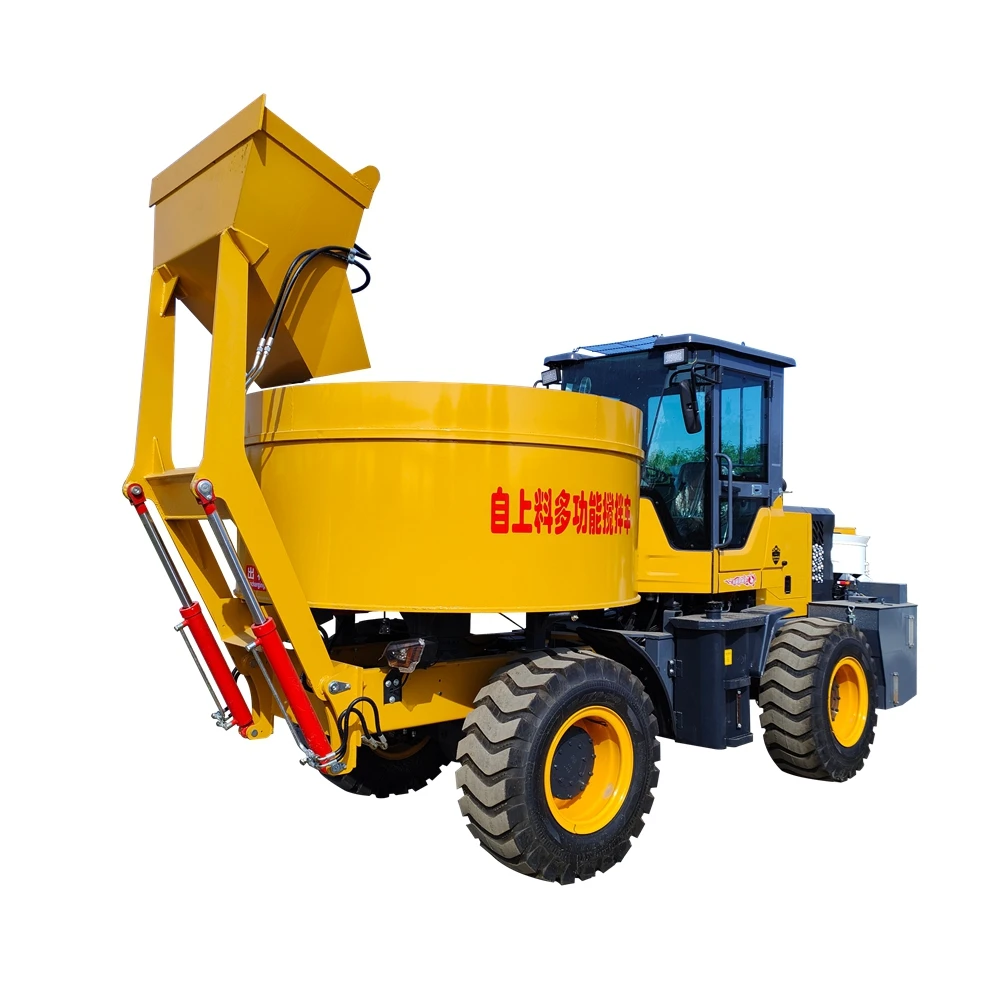 China Manufacturer Mobile Concrete Mixer Truck Self-Loading Mixing Concrete On Construction Sites Mixer Truck
