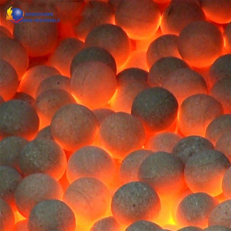 Manufacturer Lowest Price Refractory 68% 75% 80% 92% Inert Al2O3 Grinding Polishing High Alumina Refractory Ball For Ball Mill