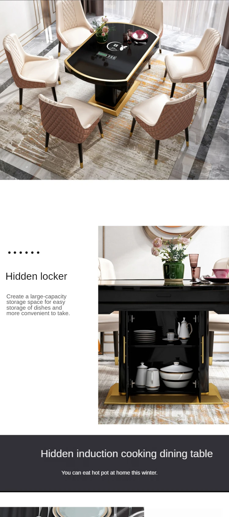 6 chair dining table