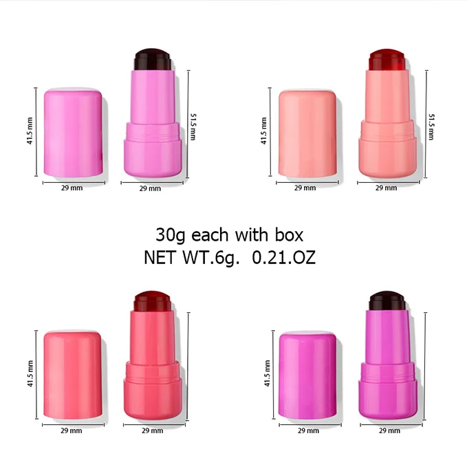 New arrival jelly blush stick private label lip and check blush jelly tint