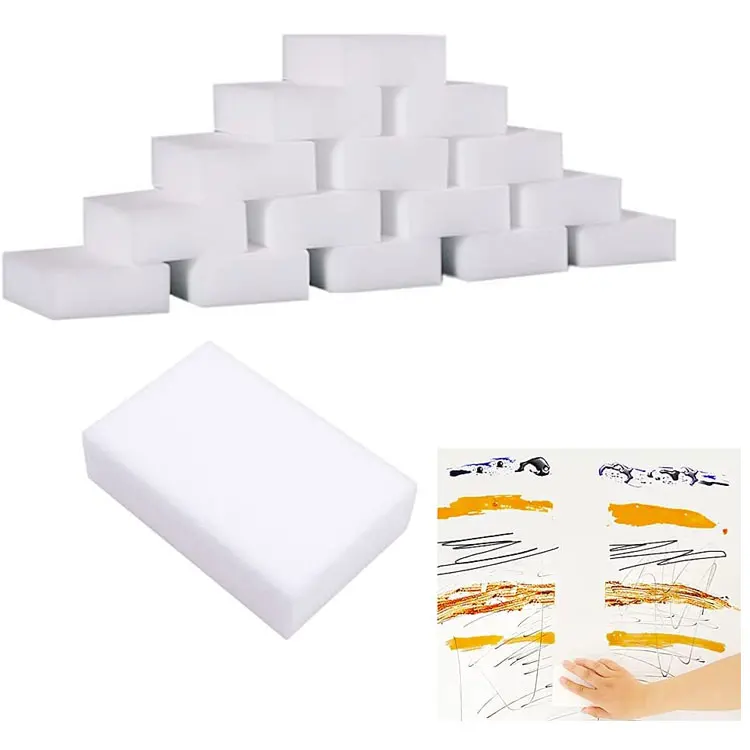 12pcs/pack Bathroom Kitchen High Density Cleaning Sponge  Block Magic Sponge Eraser Melamine Foam