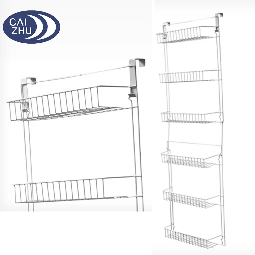 Wholesale Home Closet Organizer 6 Shelves Over the Door Pantry and Bathroom Organizer Spice Sundries Storage Racks