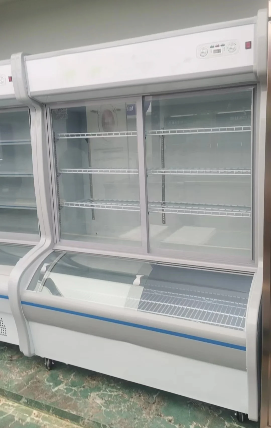 Combined Chiller 3 Glass Door Refrigeration Equipment Freezer commercial refrigerators and freezers