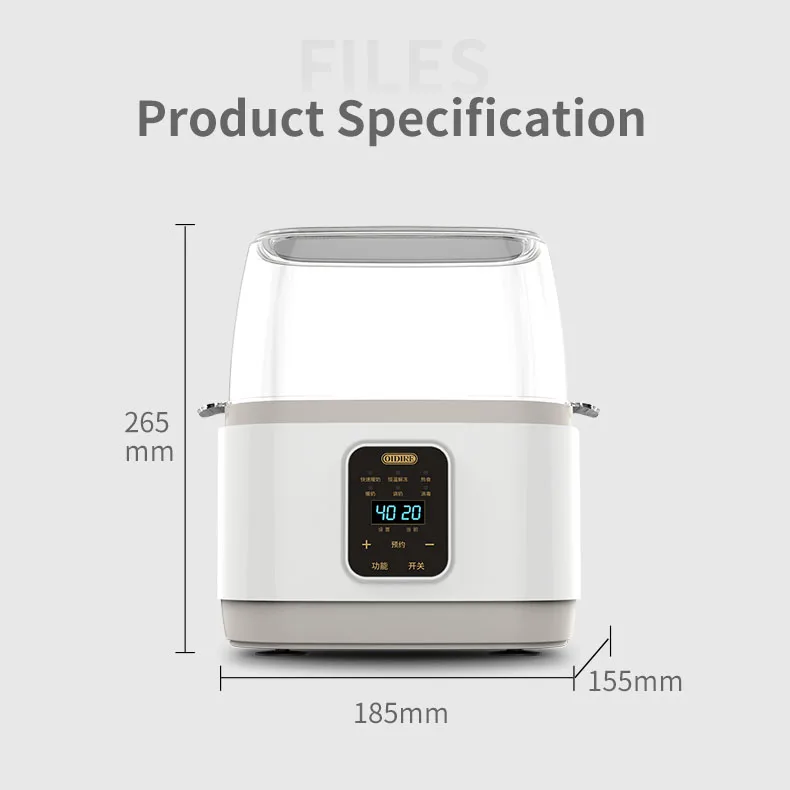 OIDIRE Multi-function Intelligent Touch Screen Thermostatic Baby Bottle Warmer Made in China