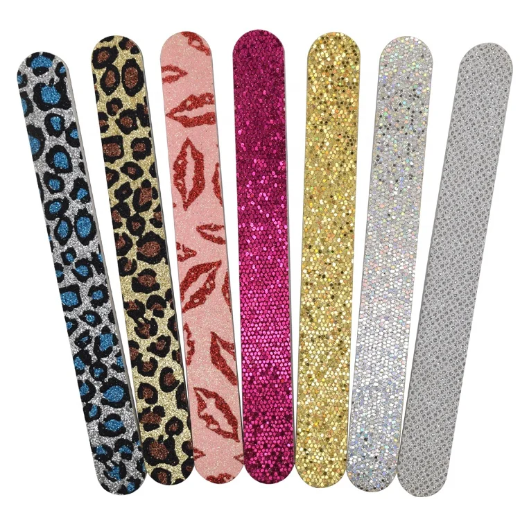 Factory wholesale glitter emery board nail file