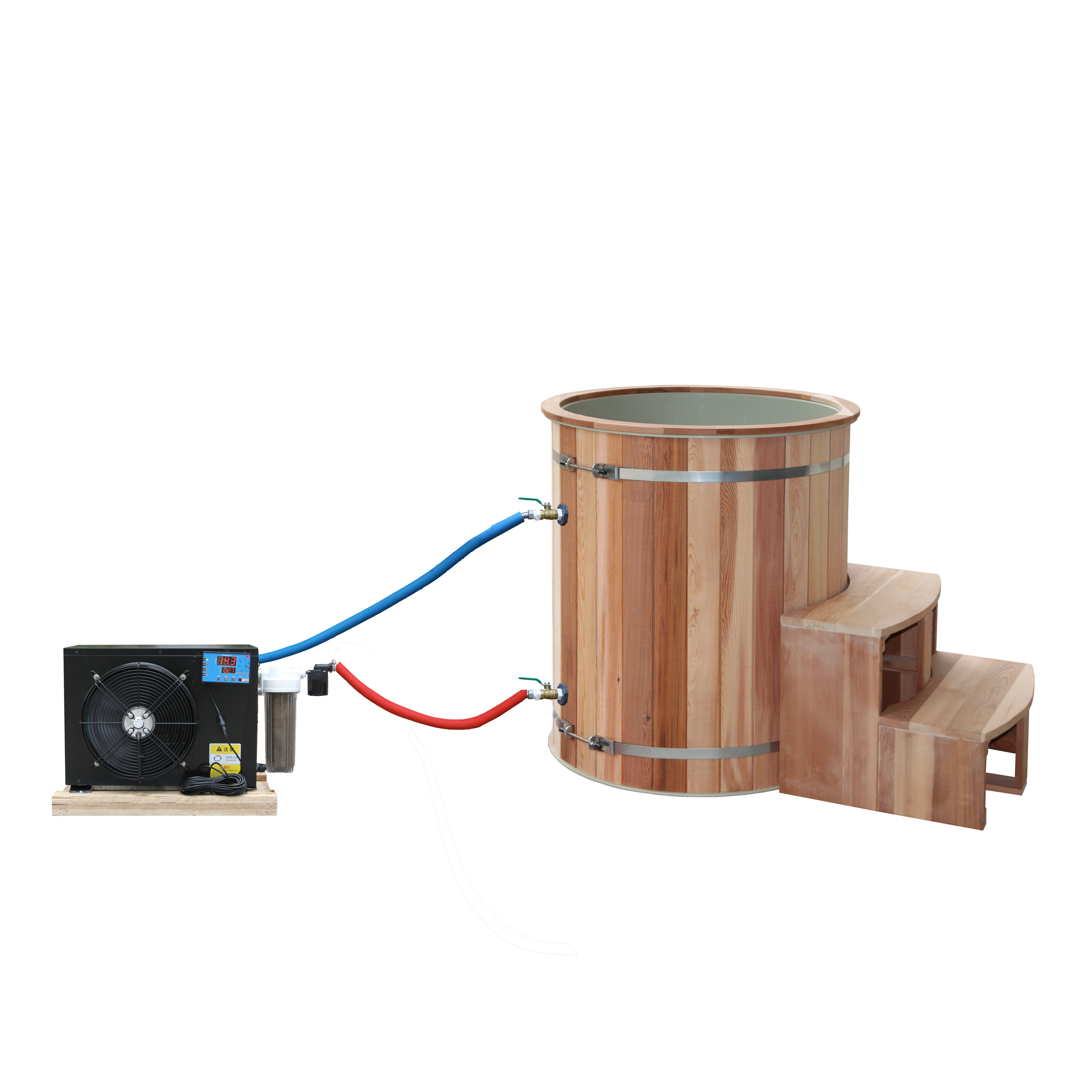 NEW 1-2 Person Wooden Ice Bath Ice Pool Tub For Fitness Recovery Cold Plunge With Water Chiller/Ice Bath Chiller Machine