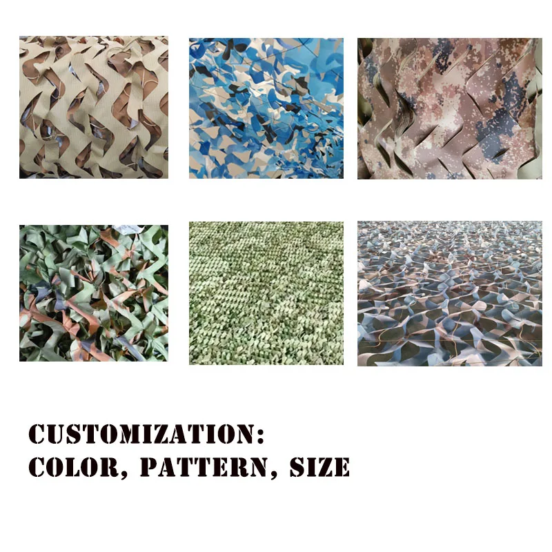 Anti aerial photography Outdoor Training Camo Multispectral Durable Oxford Hunting Decoration Polyester Desert Camouflage Net