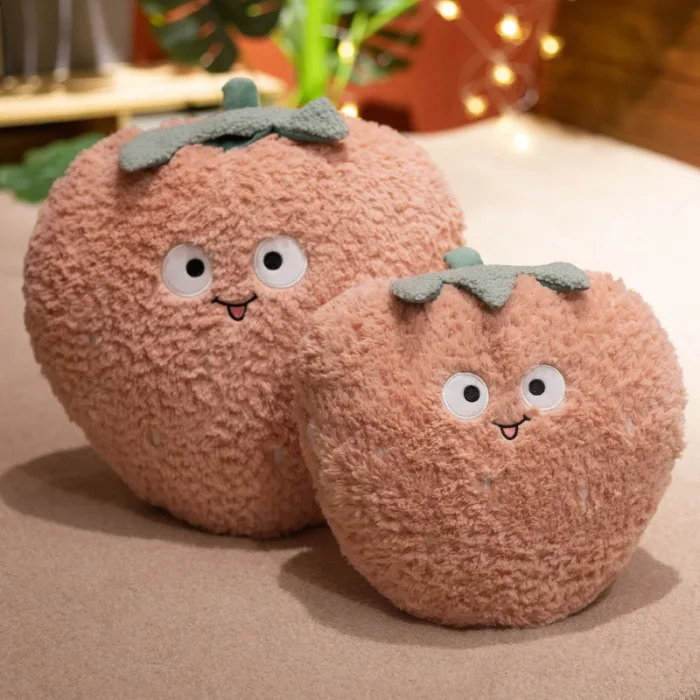 Wholesale Creative Avocado/Pineapple/Carrot/Strawberry Plush Fruit Plush Hand Warmer Pillow Stuffed Comfortable Hugging Toy