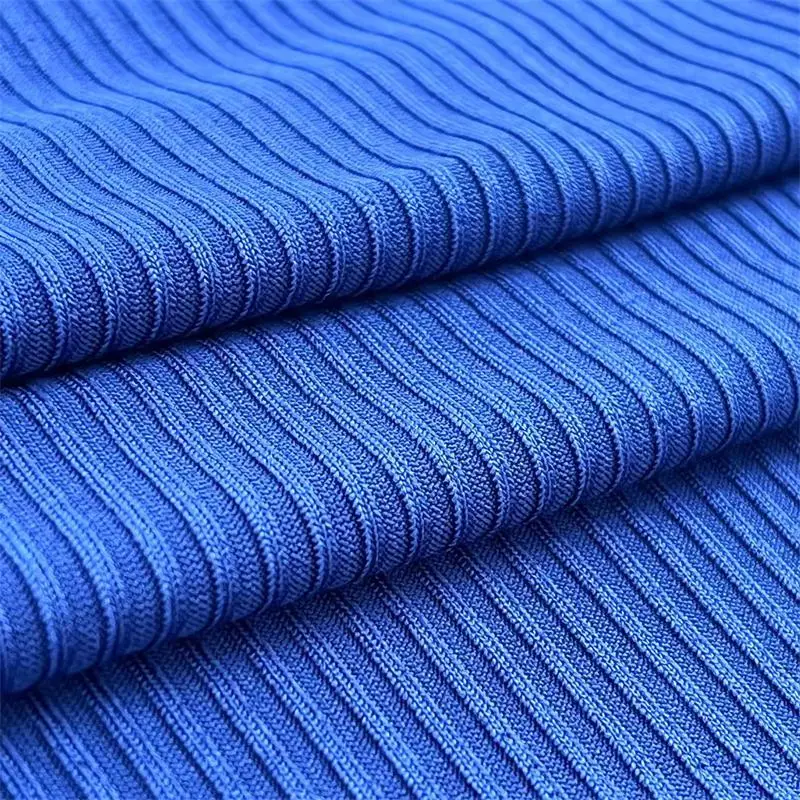 best price DTY 4*2 rib  95% polyester 5% spandex for garments