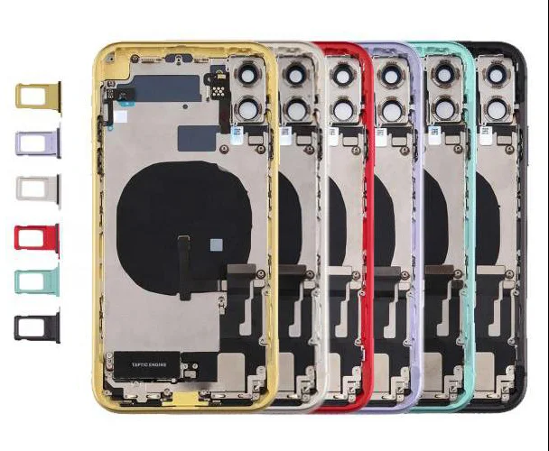 Hot selling assembly back glass housing cover  with small parts for iphone11