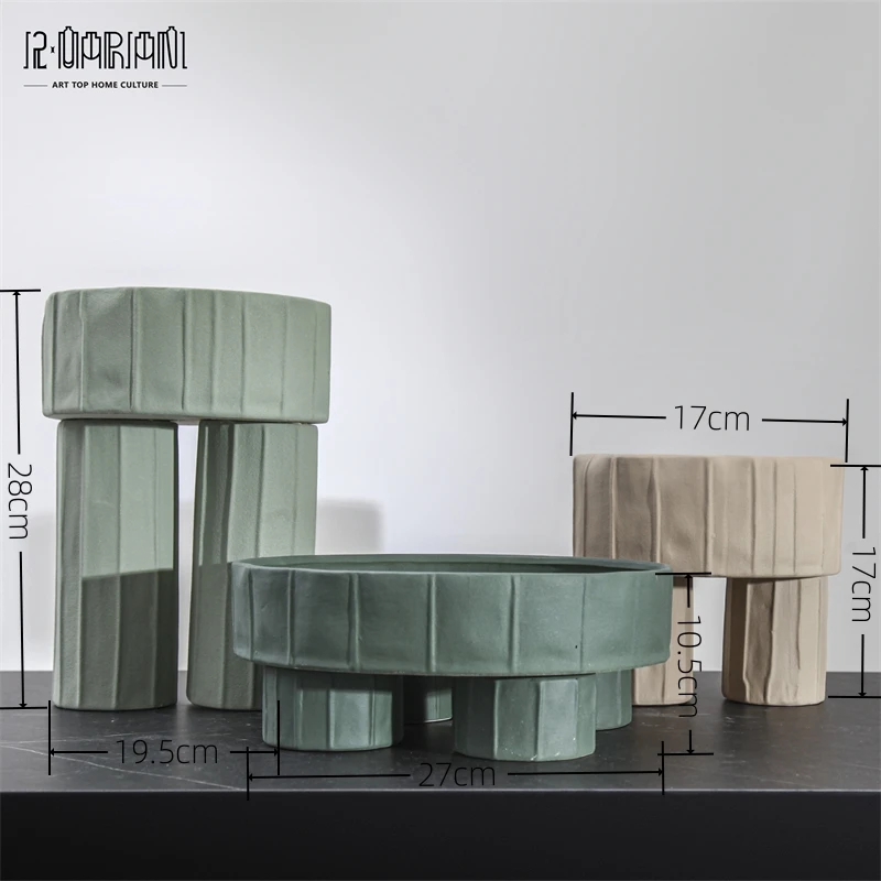 Modern Ornaments Luxury Dry Fruit Food Serving Trays For Living Room and Dining Room