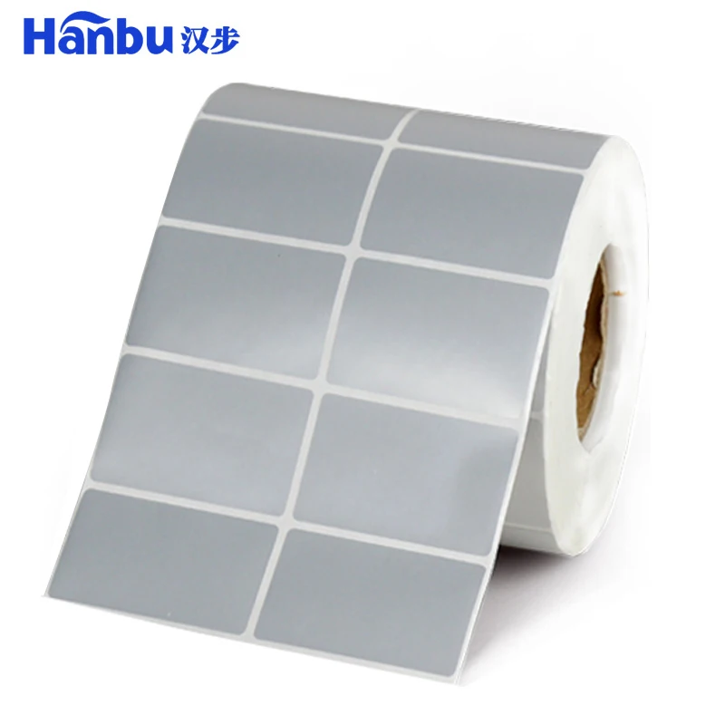 Водонепроницаемый ПЭТ матовое серебро ярлык стикера для электронных продуктов