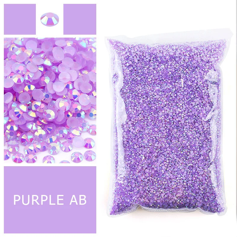 10000pcs bag 6mm resin Flatback Rhinestones Round Crystal Nail Art Rhinestones Round Beads Sizes for Nails Decoration_24