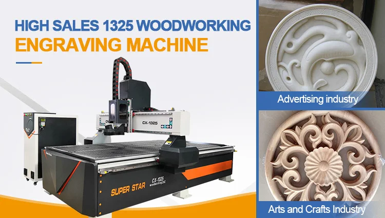 Superstar Wood Design 3D Wood Cutting Machine Multi-function CNC Machine
