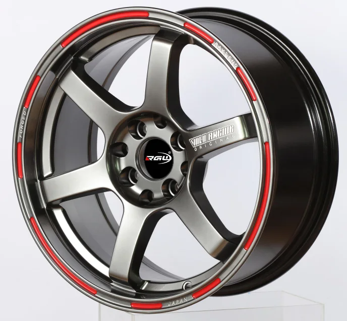 616 Gloss Black 4 Holes 5 Lugs Mag Alloy 15 16 17 18 Inch Car 4x100 Rines 4*100 5 x 114.3 Concave Wheels Rims 5x114.3