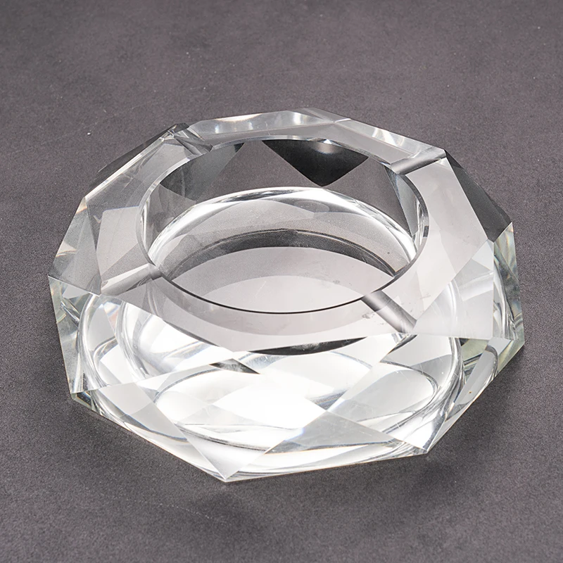 2022 private logo custom cigar crystal glass ashtray retail ashtray
