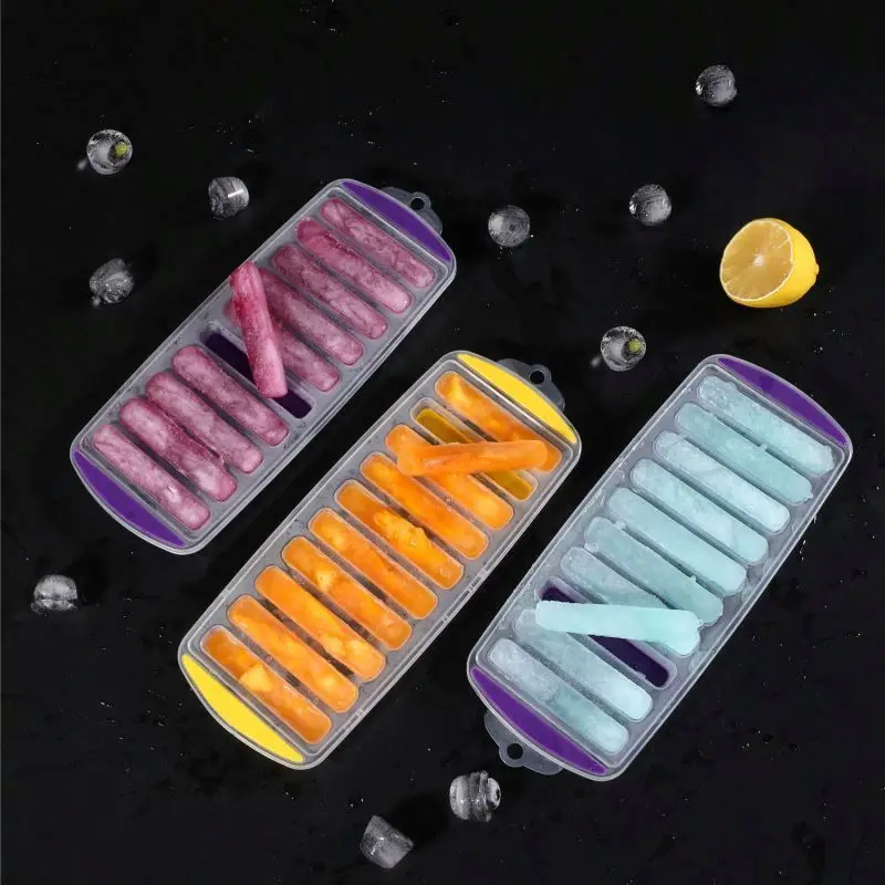 wholesale hot sell Reusable ten-hole 200ml whiskey ice bar Cube tray ball mold 10-hole ice maker ice box
