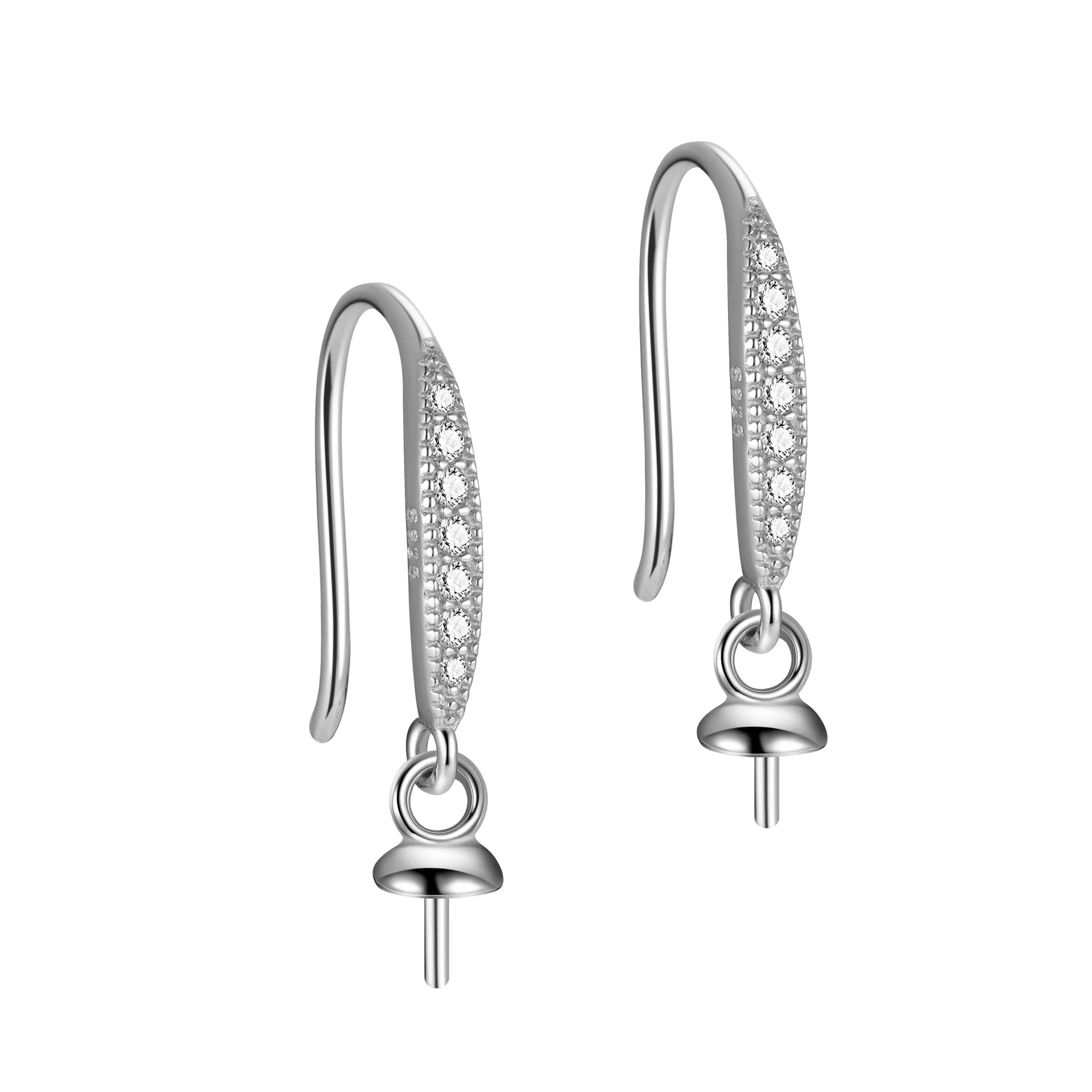 Женские серьги-гвоздики из 925 серебра