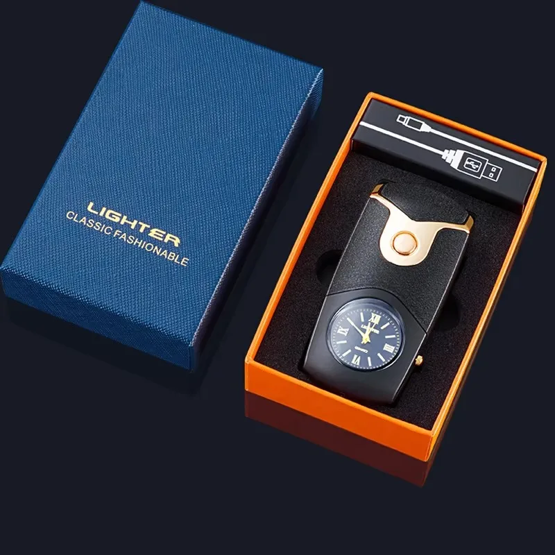 Классический дизайн Плазменные умные часы USB перезаряжаемая Электронная зажигалка деловой подарок для мужчин с опцией OEM