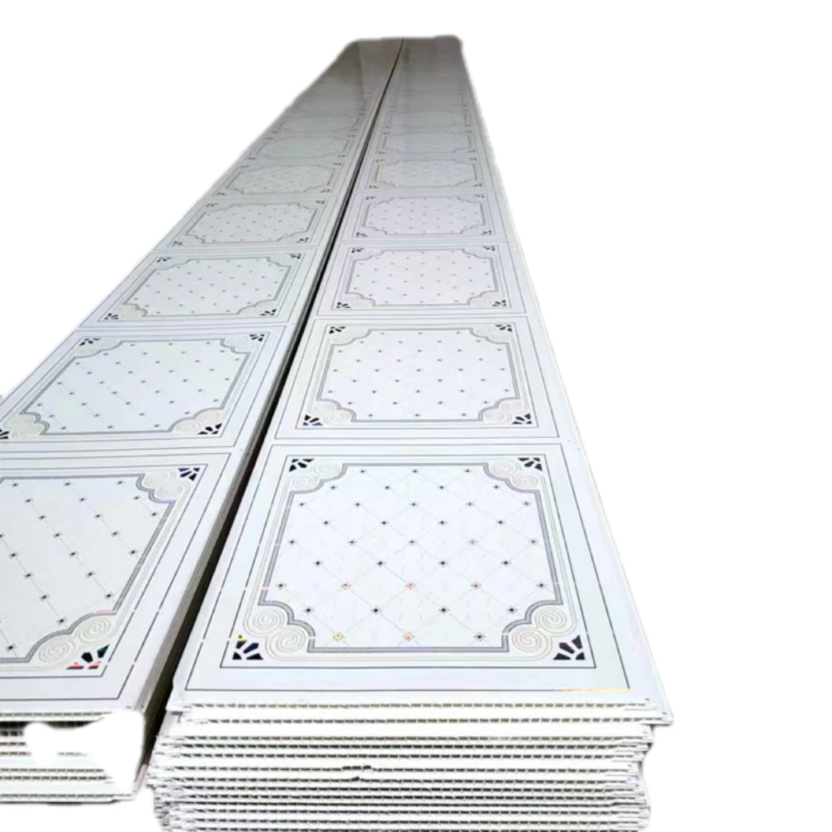 High Quality White PVC Wall and Ceiling Panel for Home Decor 10mm Thick Waterproof Plastic Tiles