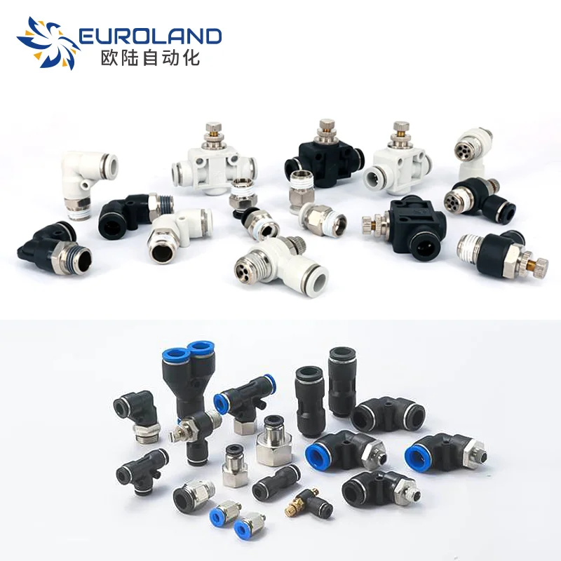 China Factory Supply Plastic Quick Connector Air Fittings Union Y Fitting Pneumatic