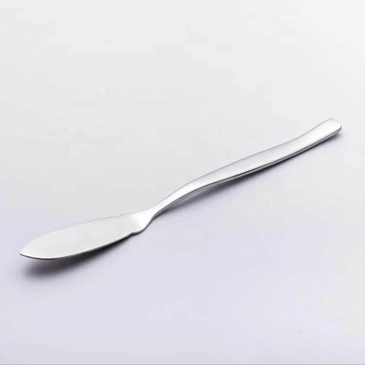 European hotel christmas custom logo stainless steel silver gold peanut butter knife