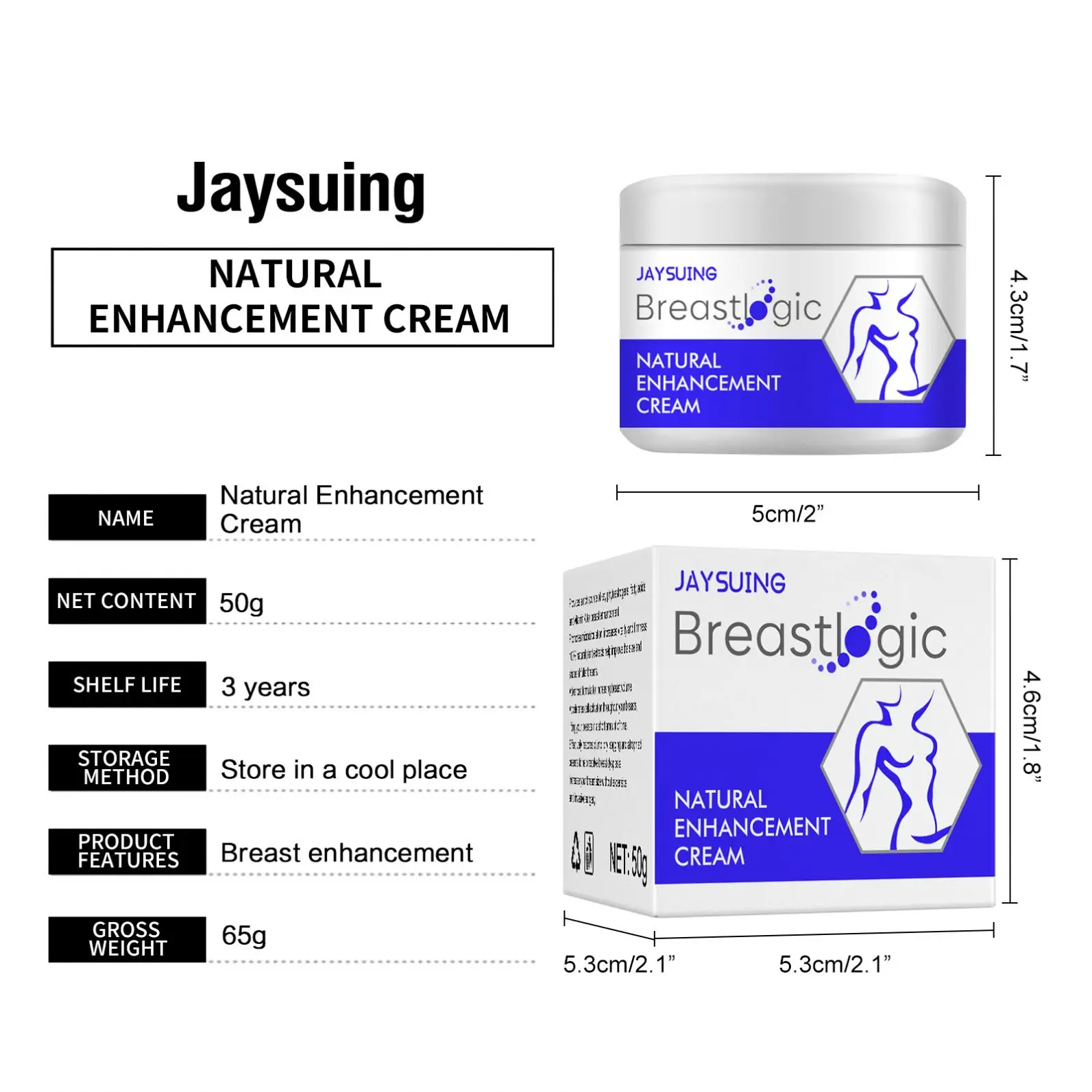 Hot Sale Jaysuing OEM Breast Enhancement Cream Breast Enlargement Promote Female Breast Lift Firming Massage Best Up Size