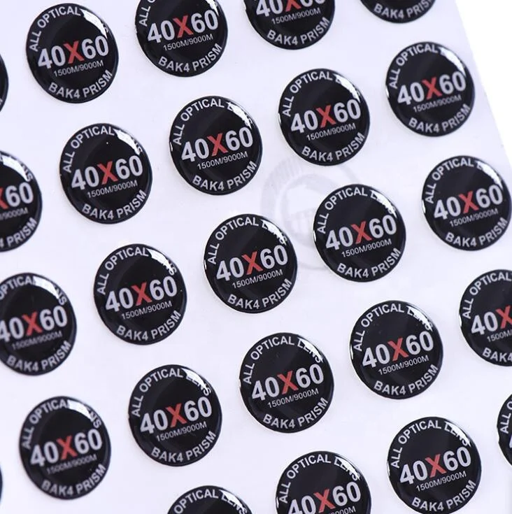 Customized waterproof transparent 3D Epoxy resin sticker 3D Epoxy Sticker Printing Strong Adhesive