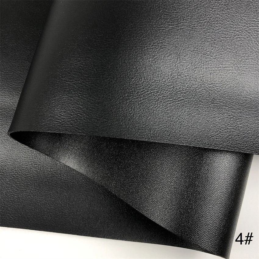 Black Double faced different Pattern New Designs Double-sided Embossed PVC Synthetic Leather for luggage, bag, mouse or meal pad