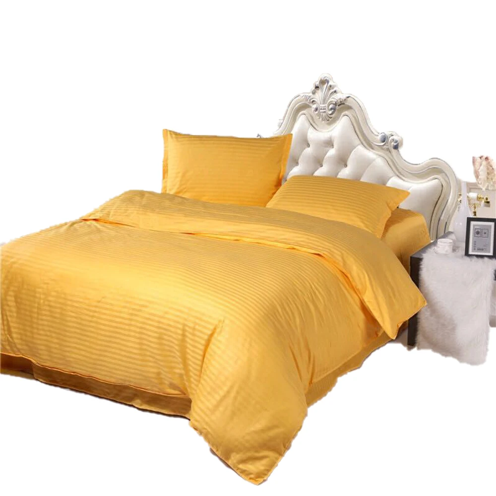 200TC-330TC 100% cotton cheap hotel bedding white satin stripe fabric