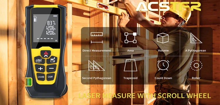 Cheap Laser Measure Touch Laser Distance Meter Range 100M