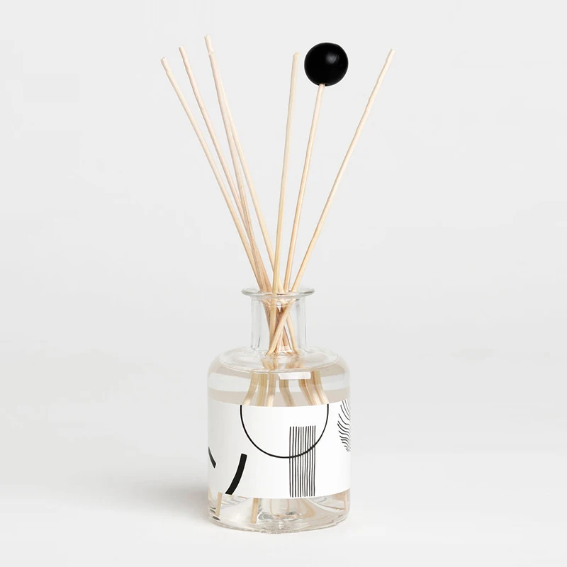 M&Scent Big Custom Box Packaging Wooden Bamboo Vase Essential Oil Reed Diffuser with Reed Sticks