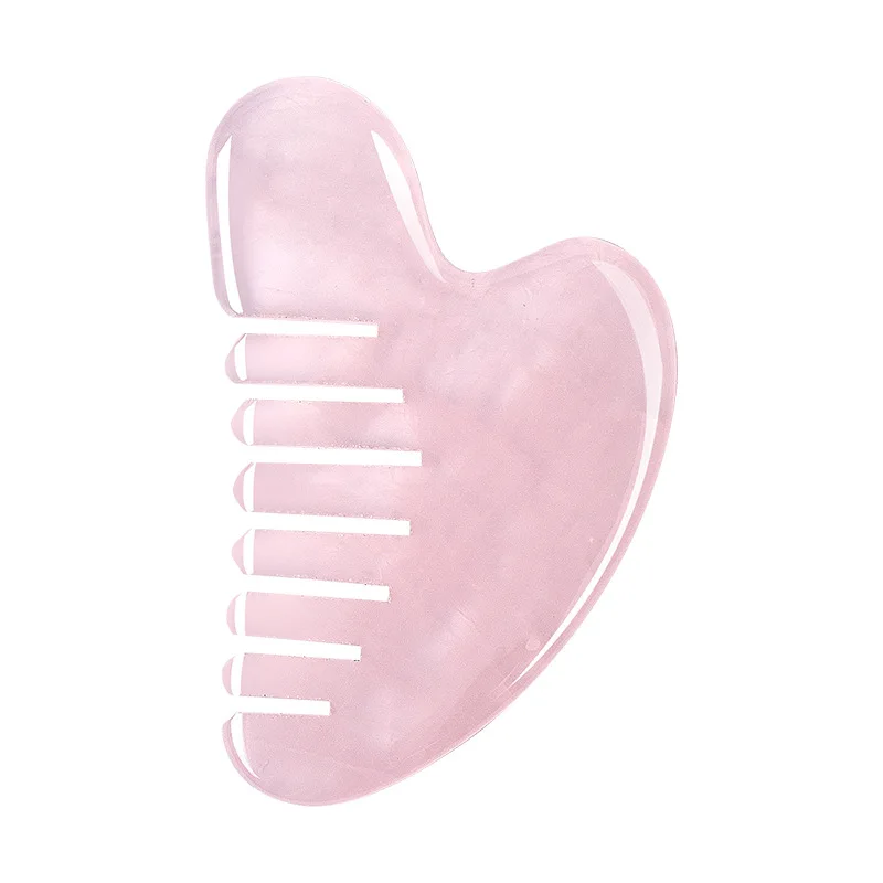 OEM ODM guasha tools Thumb comb natural powder crystal timely body, face and eye massage tools can be customized