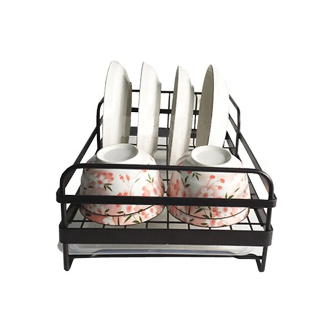 2020 hot sell Kitchen Plate Cup Dish Drying Rack Tray Cutlery Dish Drainer