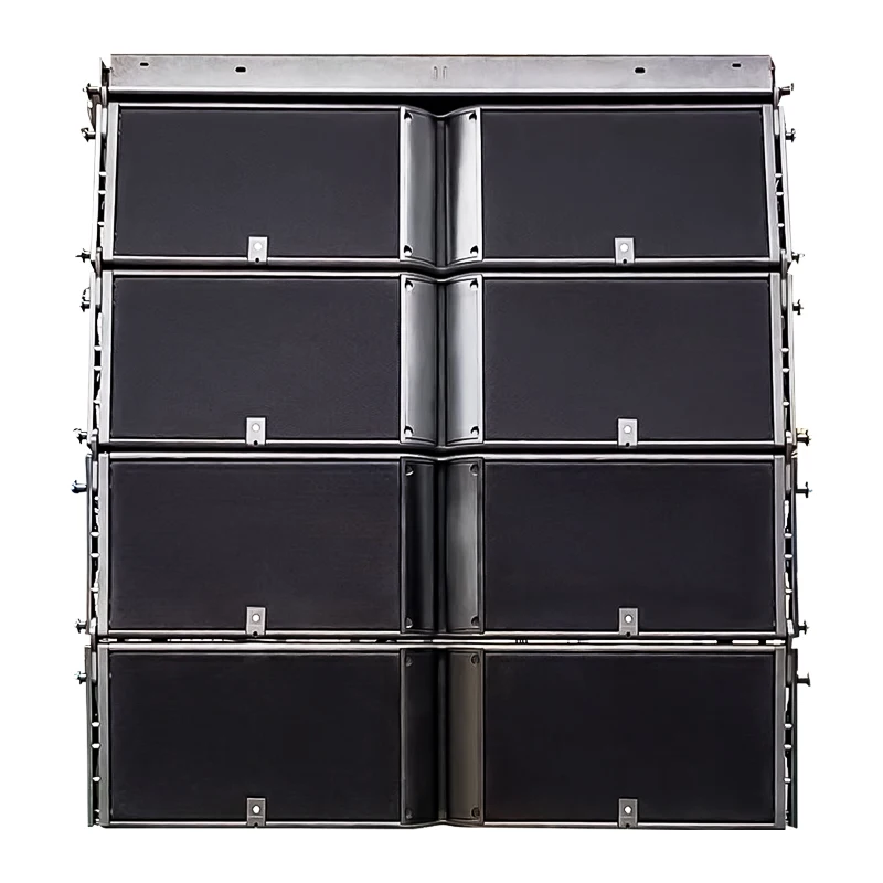 Dual 12 inch 3 ways line array speaker & horn anti-corrosion coating pa system speaker