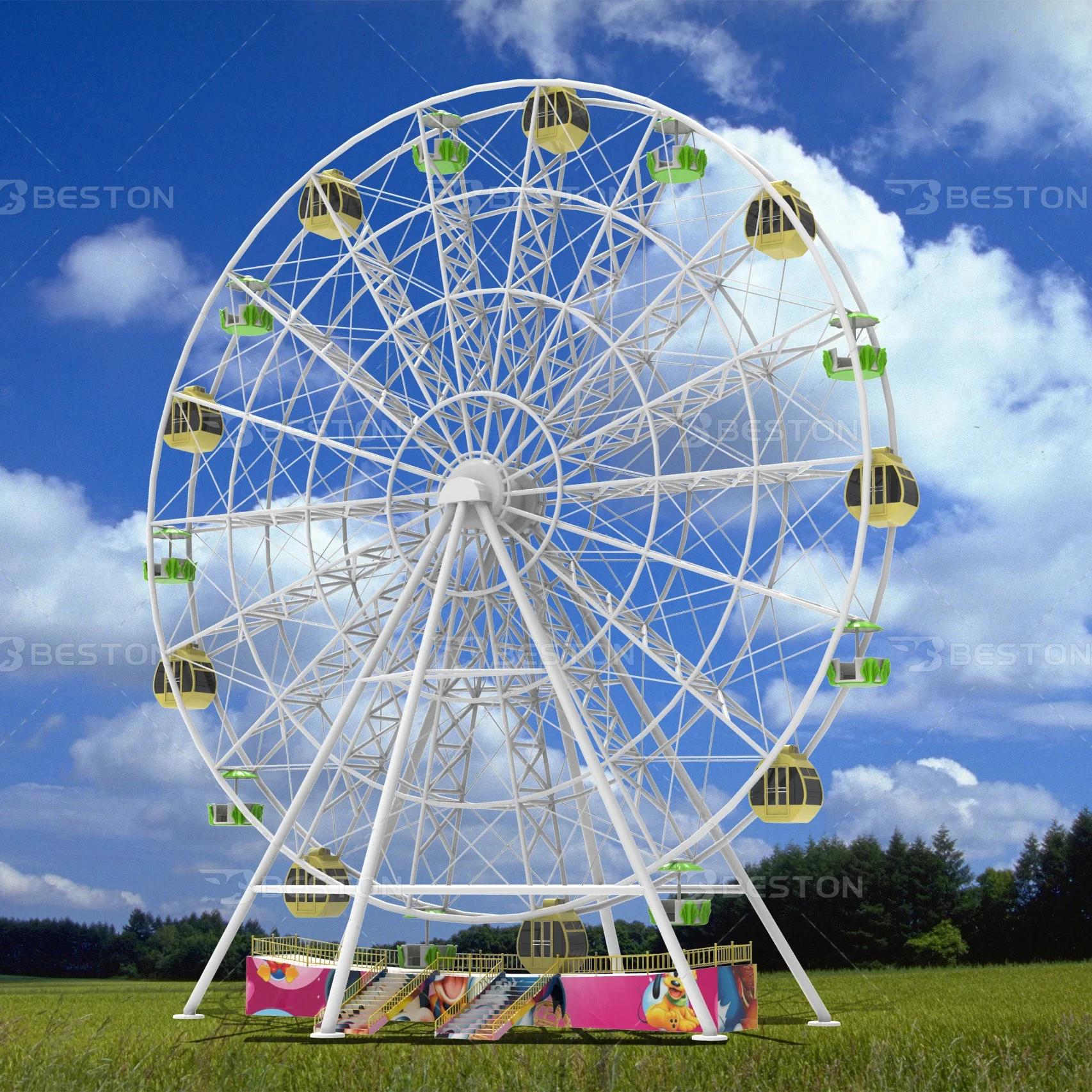 City Landmark Big Wheel Amusement Park Rides Ferris Wheel For Sale 30m Ferris Wheel