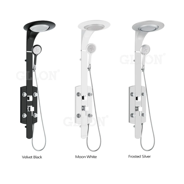 
Bathroom Shower Wall Rainfall Shower Panel Set Bathroom Faucet Shower System Set Hot and Cold Water Tap Mixer Torneira 