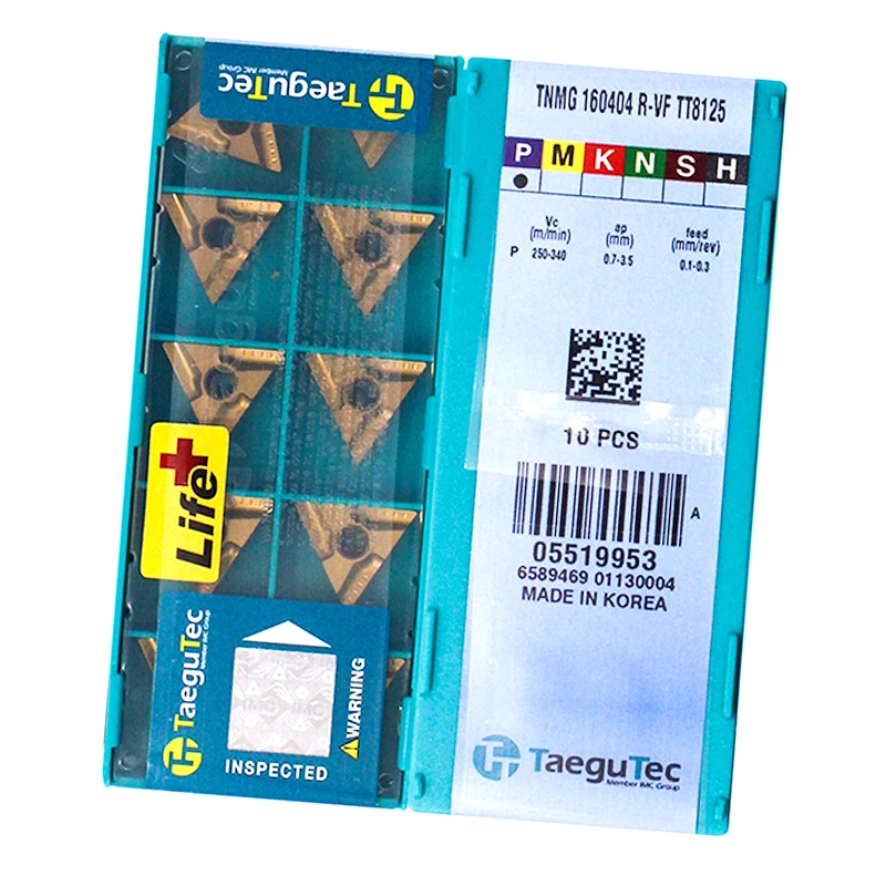 TNMG160404R-VF TT8125 100% Original Inserts Cnc Cutting Tools Tungsten Carbide Insert