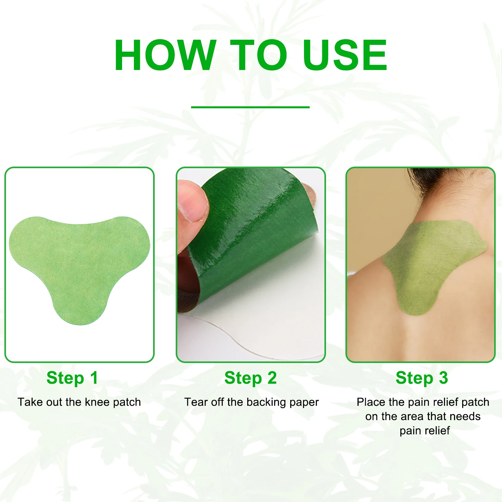 SEFUDUN Healthcare Natural Wormwood Cervical Spine Treatment Plaster Chinese Herbal Formula Cervical Spine Pain Relief Patch