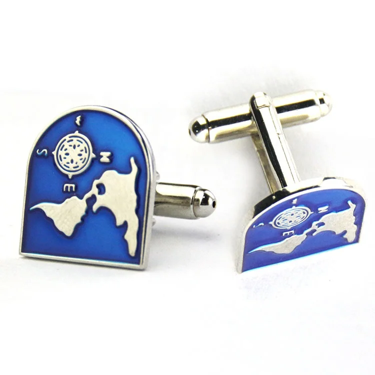 Artigifts high quality blanks wholesale stainless steel men fashion luxury gemstone cufflinks