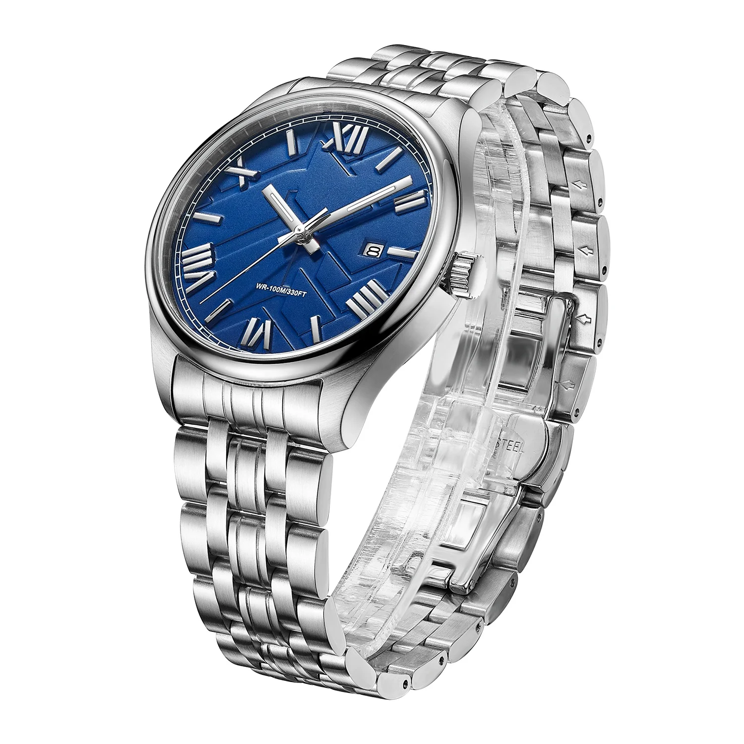 High Quality Men Reloj Stainless steel Fashion Designer Wrist Watch Classical Waterproof Private logo Customize Watch